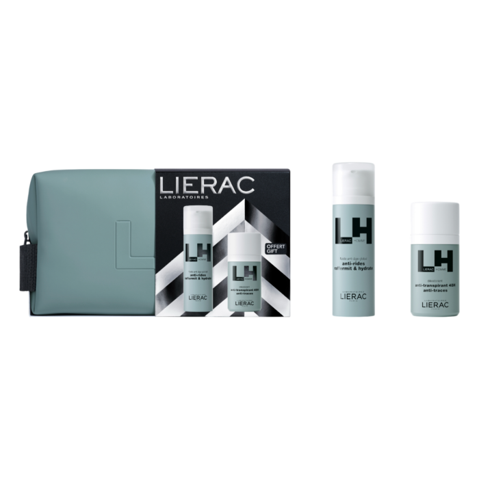 Lierac Homme (Emulsja anti-aging 50ml + Dezodorant 50ml + Kosmetyczka)