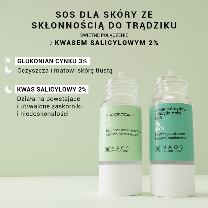 Etat Pur Glukonian cynku 3% - Zmatowienie skóry