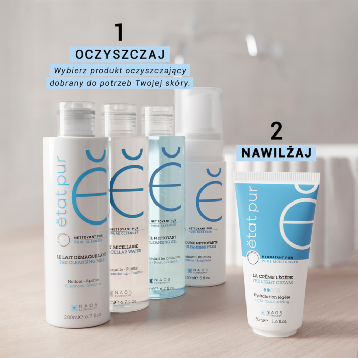 Etat Pur The Light Cream Nawilżający lekki krem do twarzy  i szyi