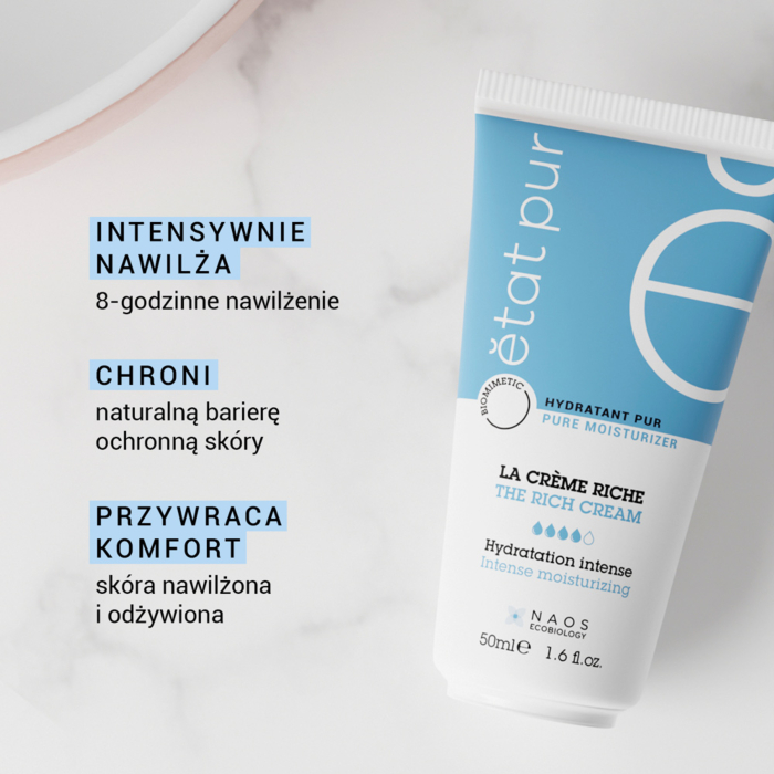 Etat Pur The Rich Cream Nawilżający bogaty krem do twarzy i szyi