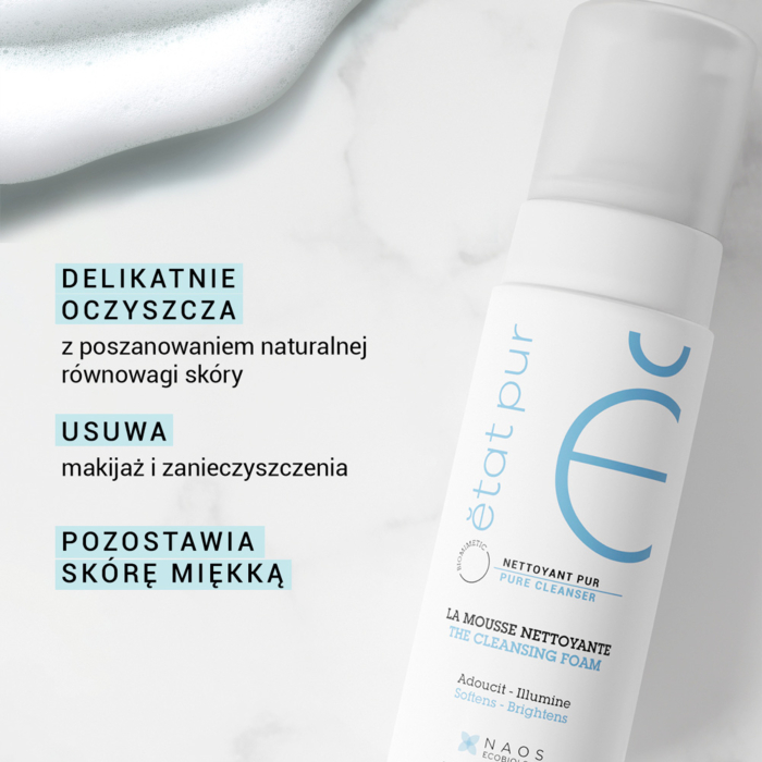 Etat Pur The Cleansing Foam Pianka oczyszczająca do twarzy, szyi oraz oczu