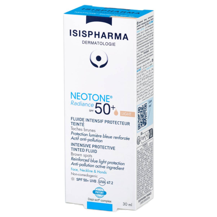 Isispharma Neotone Radiance Serum likwidujące przebarwienia skóry SPF 50+, odcień jasny