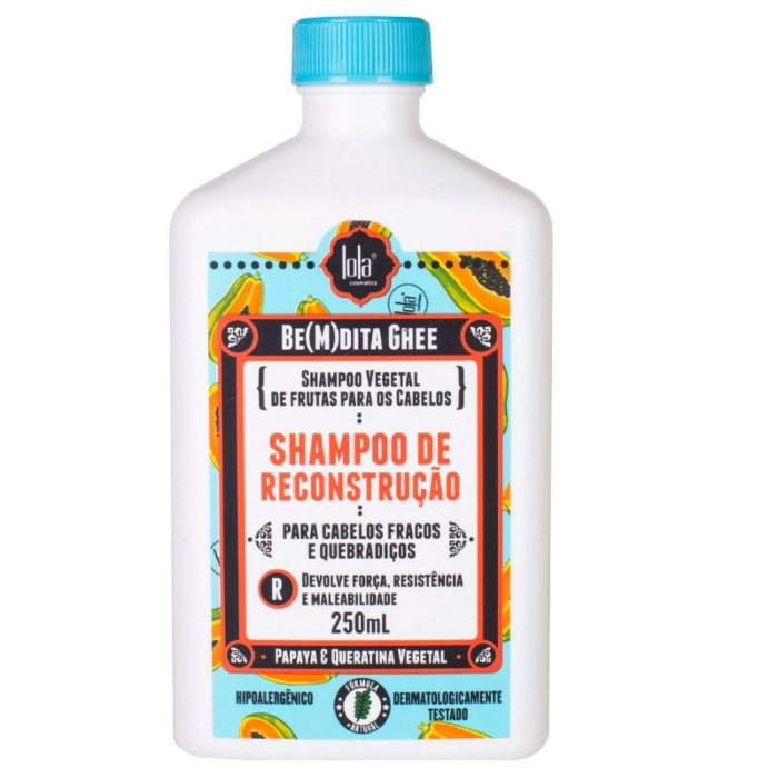 Lola Cosmetics Be(M)dita Ghee regenerujący szampon do włosów z papają i keratyną, 250ml