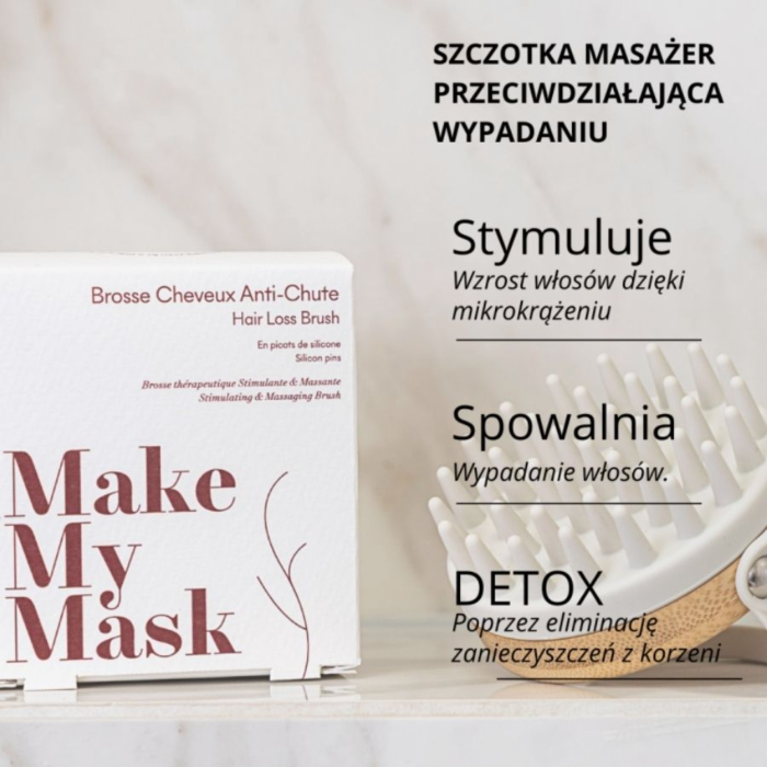 Make My Mask Szczotka masażer przeciw wypadaniu włosów