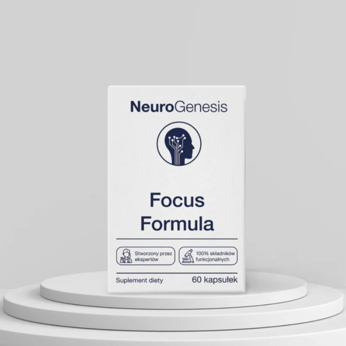 NeuroGenesis Suplement diety Focus Formula kapsułki na koncentrację i pracę mózgu