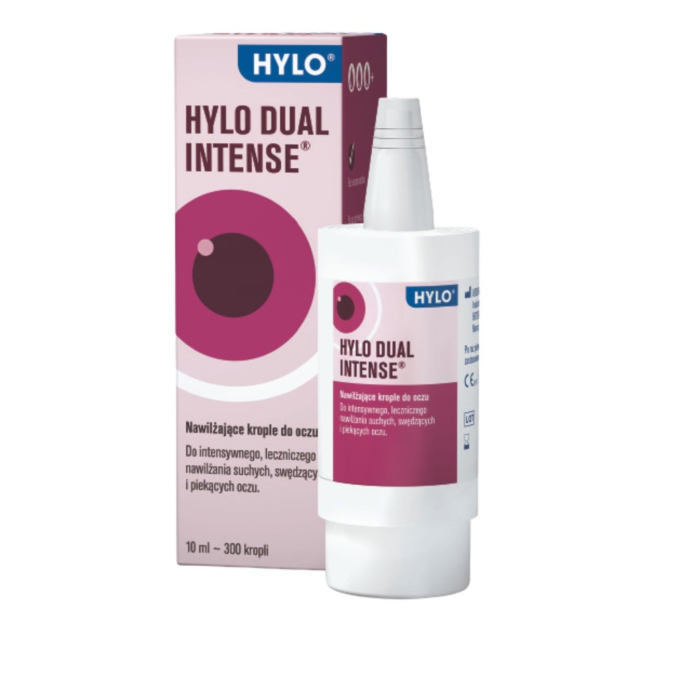 Hylo Dual Intense, Nawilżające krople do oczu z ektoiną