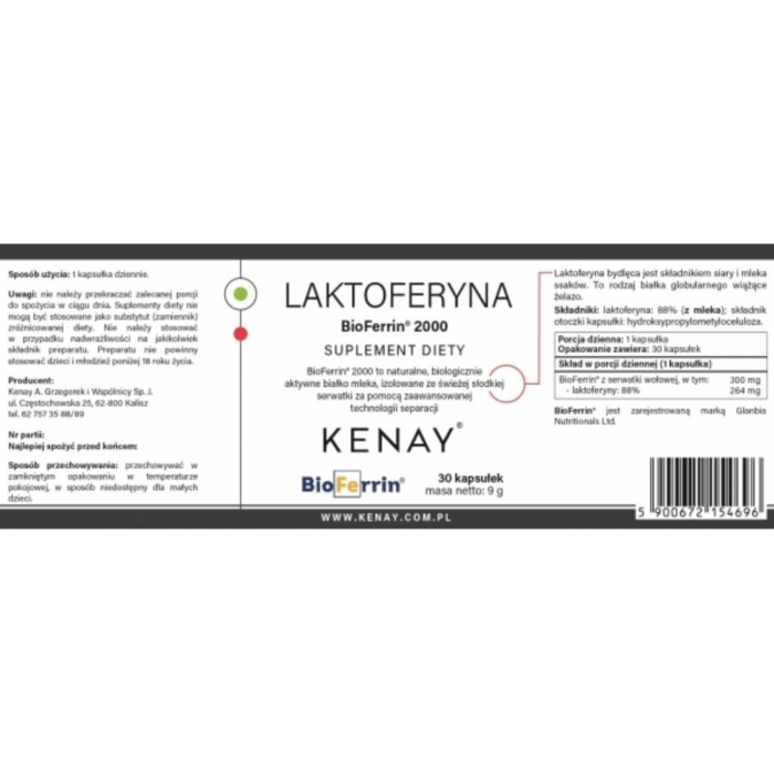 Kenay Laktoferyna BioFerrin 2000
