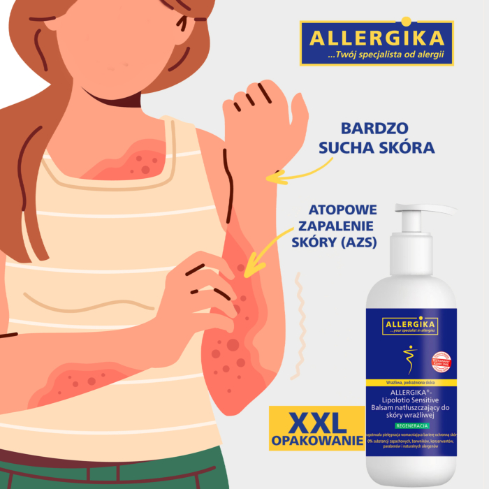 Allergika Lipolotio Sensitive Balsam natłuszczający, 500 ml