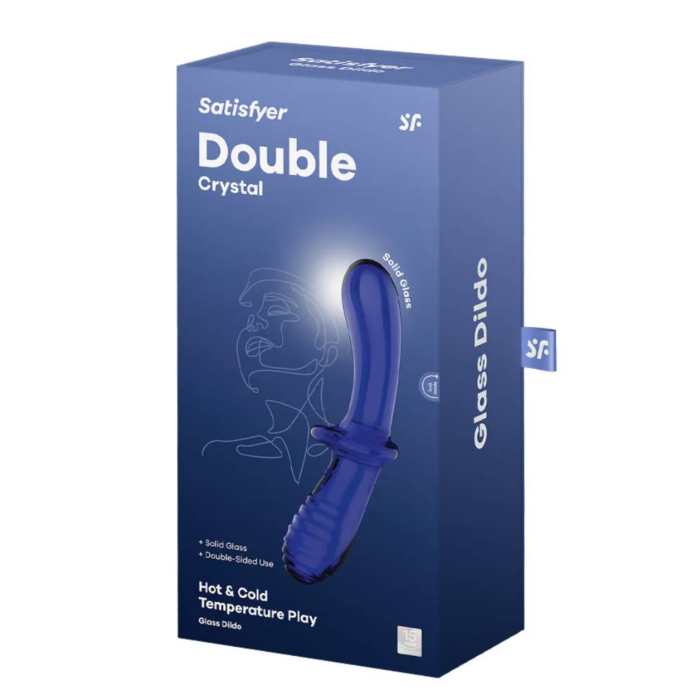 Satisfyer Masażer Double Crystal Light Blue 
