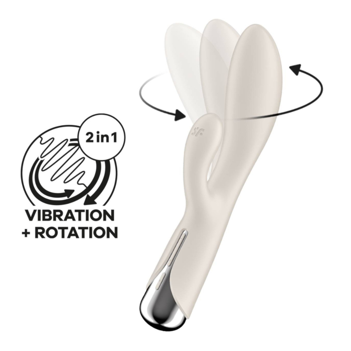 Satisfyer Spinning Rabbit 1 Beige - masażer intymny 1 szt.