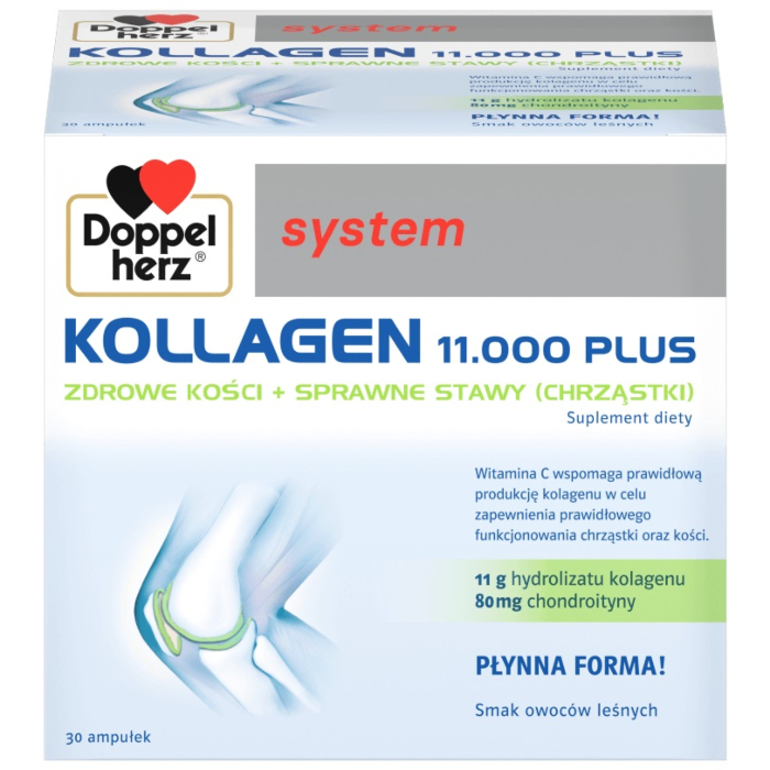 Doppelherz System Kollagen 11.000 Plus Ampułki, 2x30 szt.  