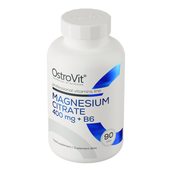 OstroVit Cytrynian Magnezu 400 mg + Witamina B6 90 tabs