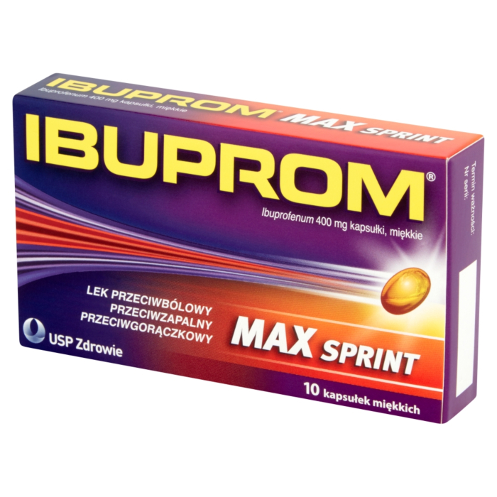 Ibuprom MAX Sprint 400 mg, 10 kapsułek