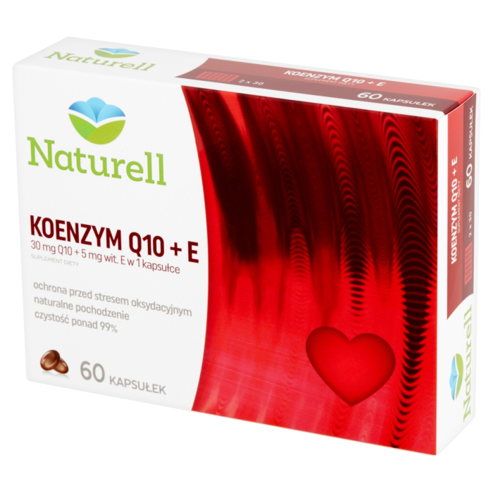 Naturell Koenzym Q10 + Witamina E, Kapsułki