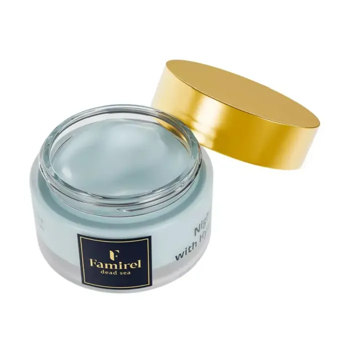 Ночной крем для лица Famirel Hyaluronic Acid Night Cream интенсивно увлажняющий, с гиалуроновой кислотой, 50 мл — фото 2