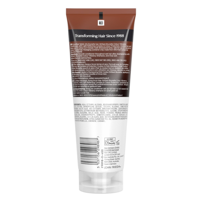 John Frieda Brilliant Brunette Odżywka do włosów brązowych
