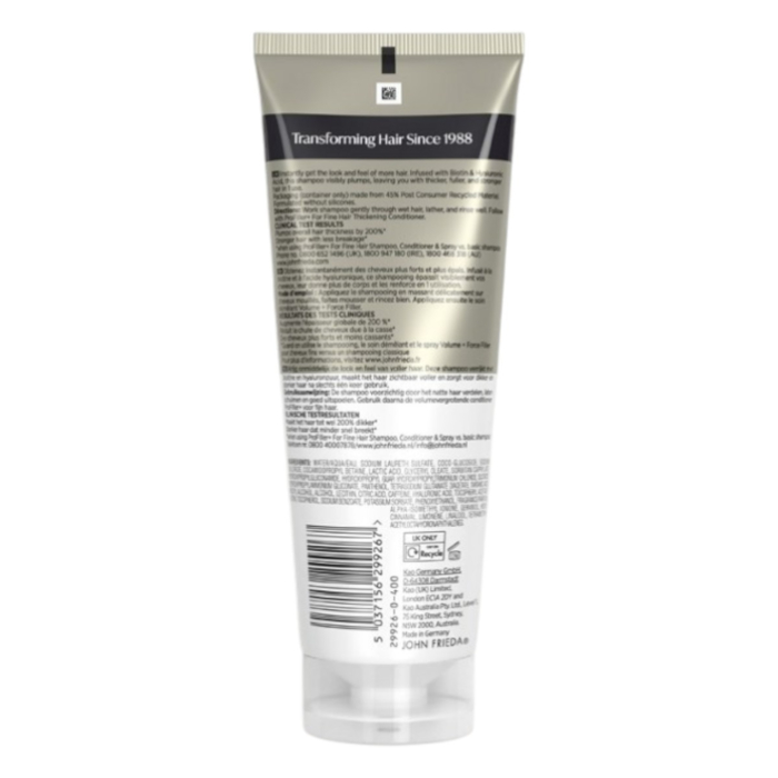 John Frieda ProFiller+ Szampon zagęszczający włosy, 250 ml