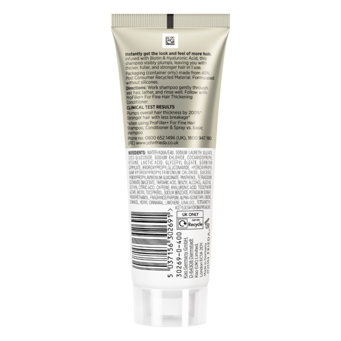 John Frieda ProFiller+ Szampon zagęszczający włosy, 75 ml