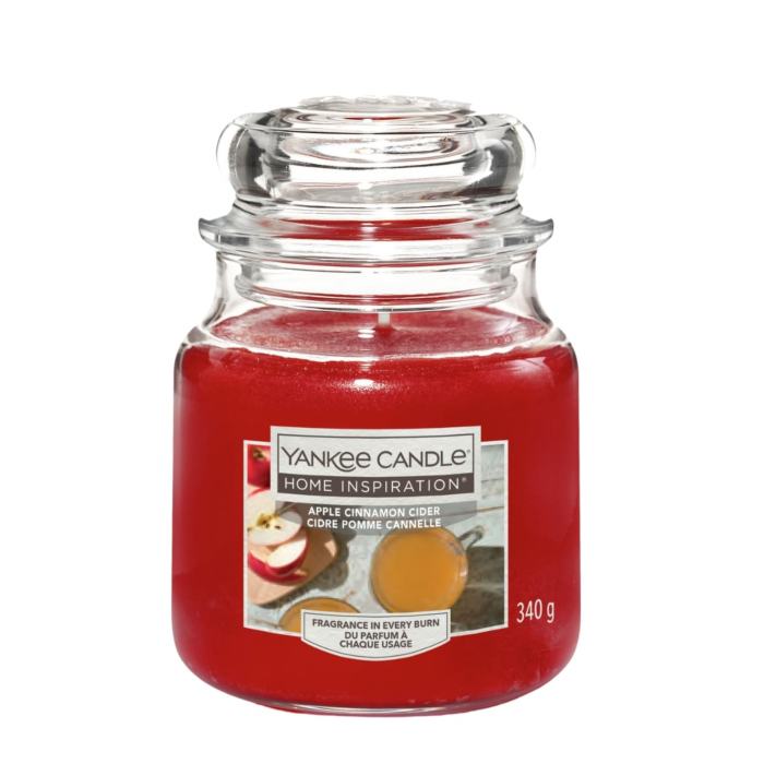 Yankee Candle Home Inspiration Apple Cinamon Cider Świeca zapachowa, 340 g