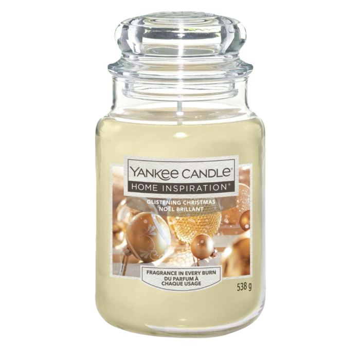 Yankee Candle Home Inspiration Świeca zapachowa Glistening Christmas, 538 g