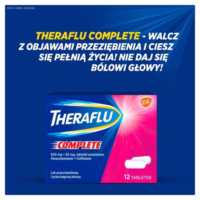 Theraflu Complete 500 mg + 65 mg, Tabletki powlekane