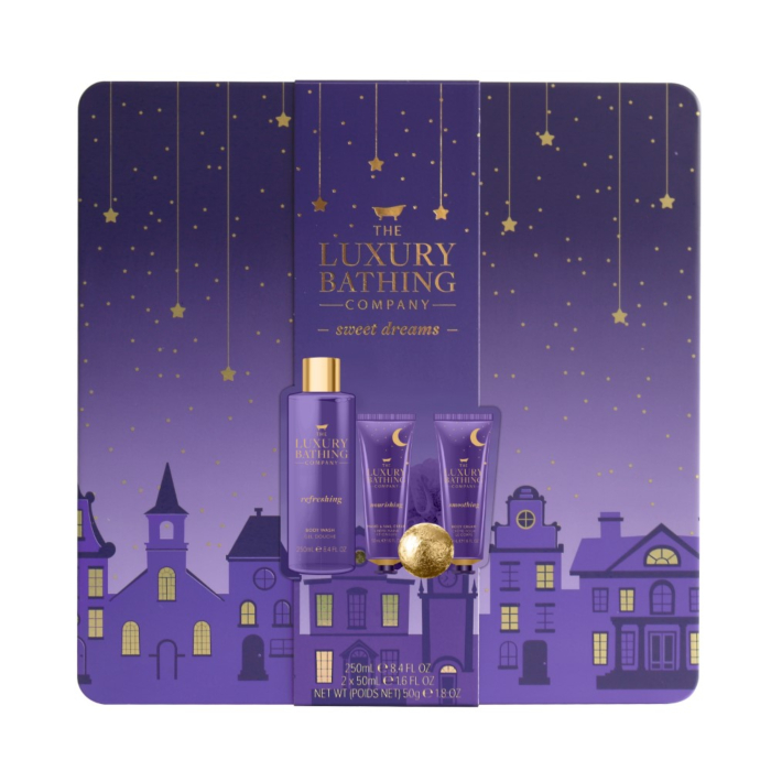 Luxury Bathing Zestaw Słodkie sny (Krem do rąk 50 + Krem do ciała + Kula do kąpieli)