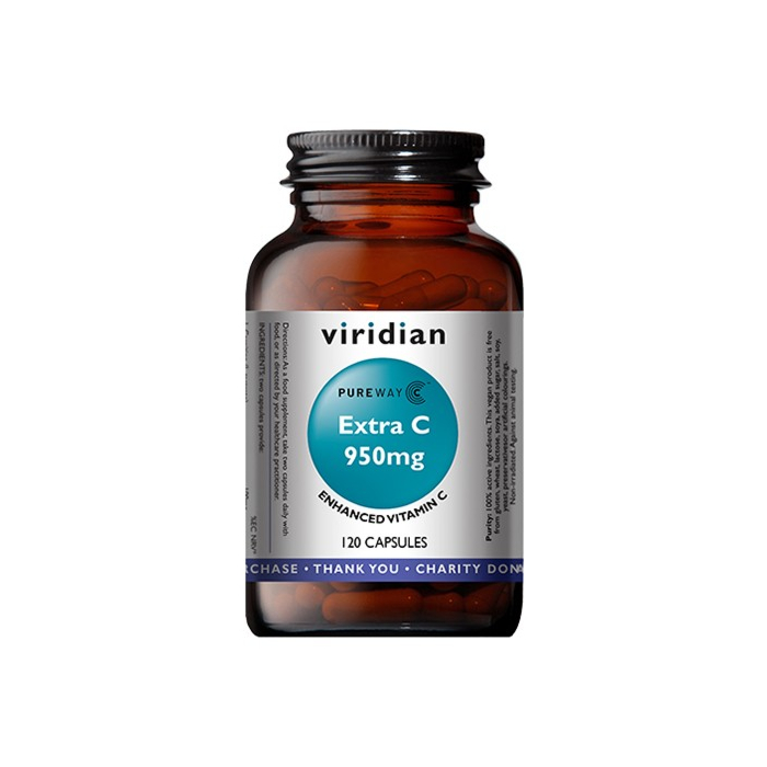 Viridian Witamina C Extra 950 mg, Kapsułki