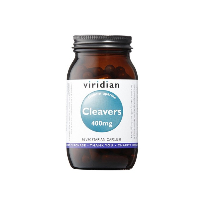 Viridian Cleavers 400mg (Przytulia Czepna), Preparat wspomagający pracę układu moczowego, Kapsułki