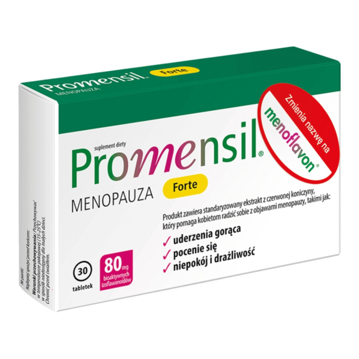 Promensil Forte Preparat łagodzący objawy menopauzy Tabletki, 30 szt.