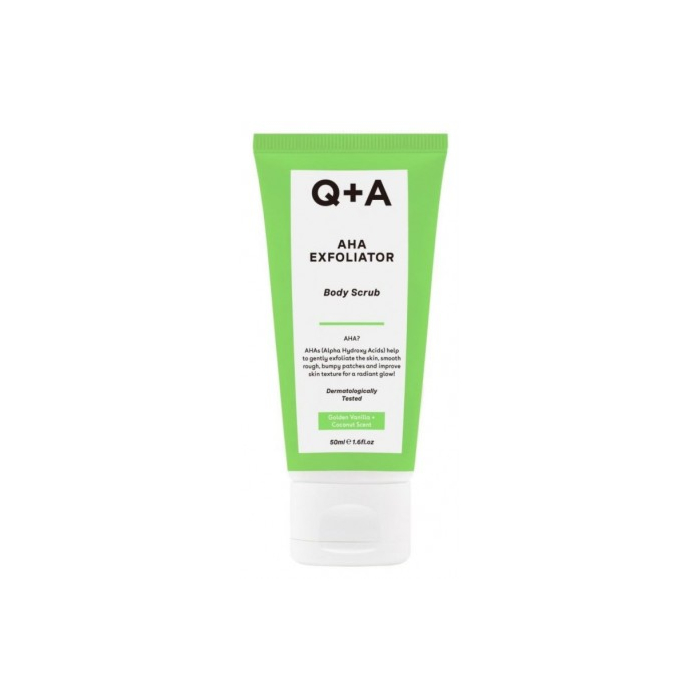 Q+A Exfoliator AHA -Wygładzający peeling do ciała z kwasami, 50 ml