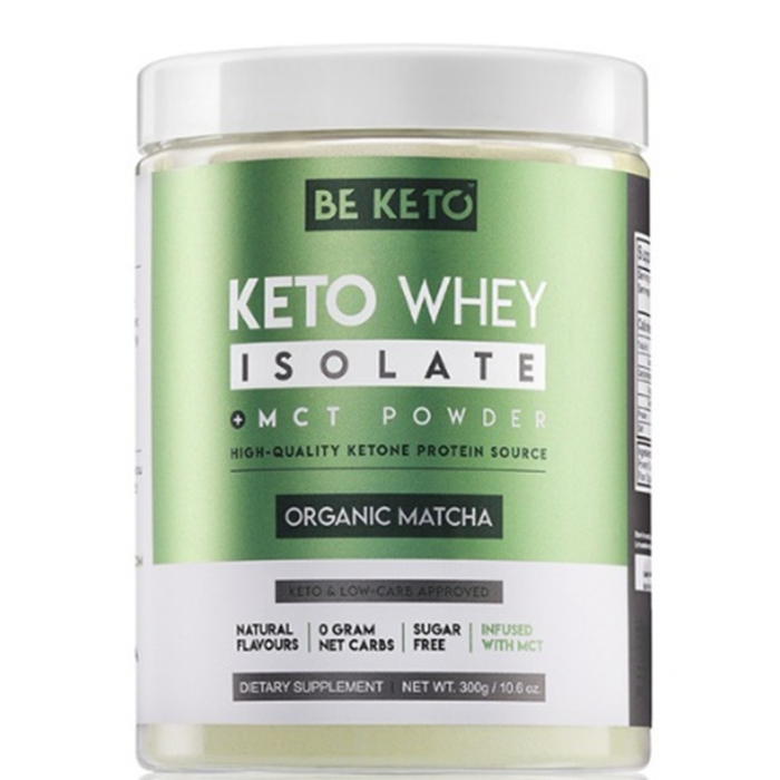 BeKeto Izolat Białka z MCT Smak Matcha, proszek 300 g