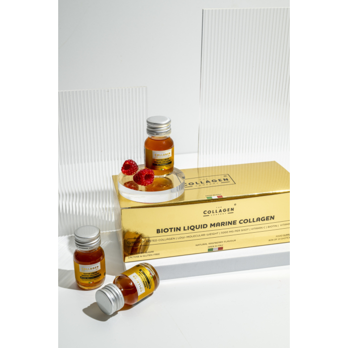 The Collagen Company Liquid Marine Collagen x Pure Biotin Gold Edition Płyn 10 but. x 30 ml