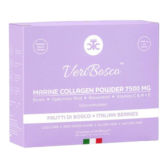 The Collagen Company Veribosco Kolagen Morski 7500 mg o smaku owoców leśnych Proszek, 10 sasz.
