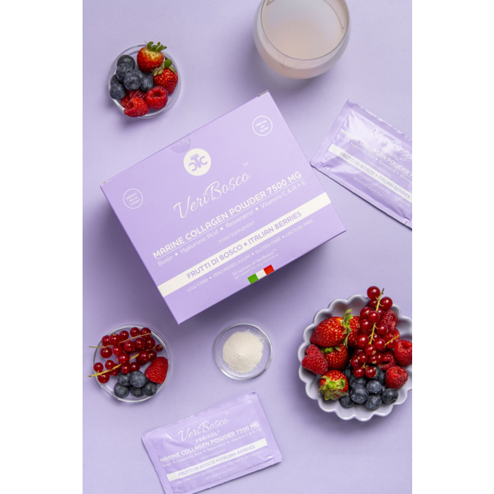 The Collagen Company Veribosco Kolagen Morski 7500 mg o smaku owoców leśnych Proszek, 30 sasz.