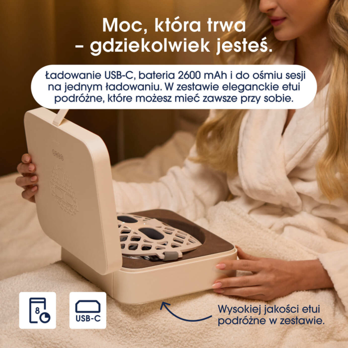 ZENT DermaLight Maska LED do terapii światłem 3w1