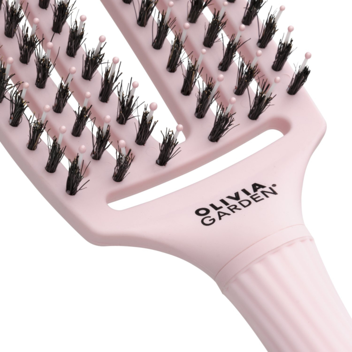 Olivia Garden Szczotka Fingerbrush Combo M, Pastel Pink