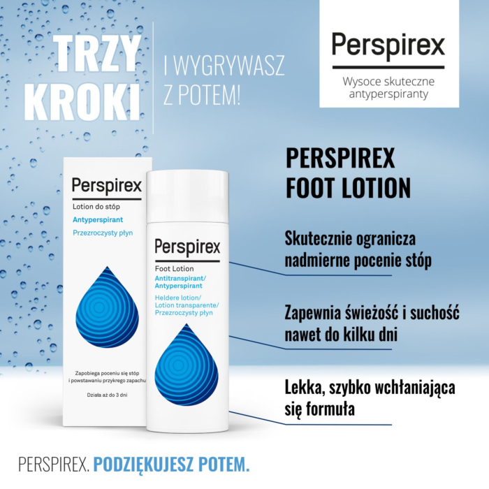 Perspirex Lotion, Płyn antyperspiracyjny do stóp