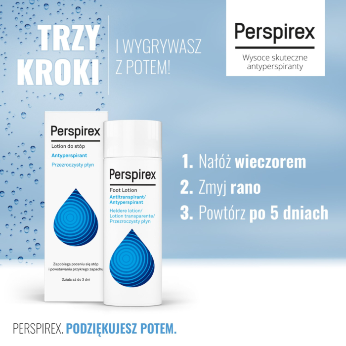 Perspirex Lotion, Płyn antyperspiracyjny do stóp