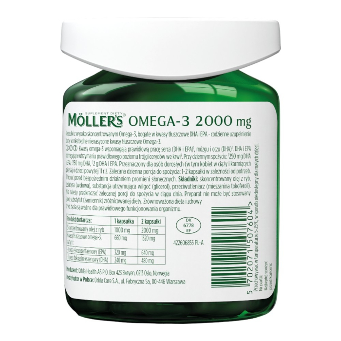 Mollers Omega-3 2000 mg, kapsułki 60 szt.
