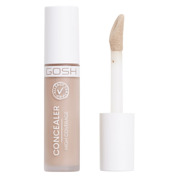 GOSH Concealer High Coverage Mocno kryjący korektor z aplikatorem 001 Porcelain 6ml
