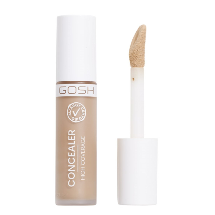 GOSH Concealer High Coverage Mocno kryjący korektor z aplikatorem 004 Natural 6ml