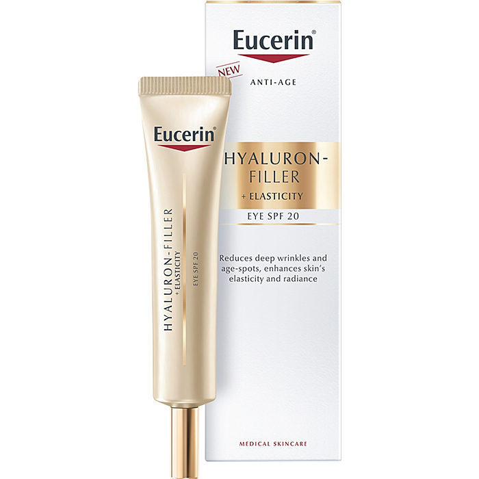 Eucerin Hyaluron Filler + Elasticity krem pod oczy SPF20