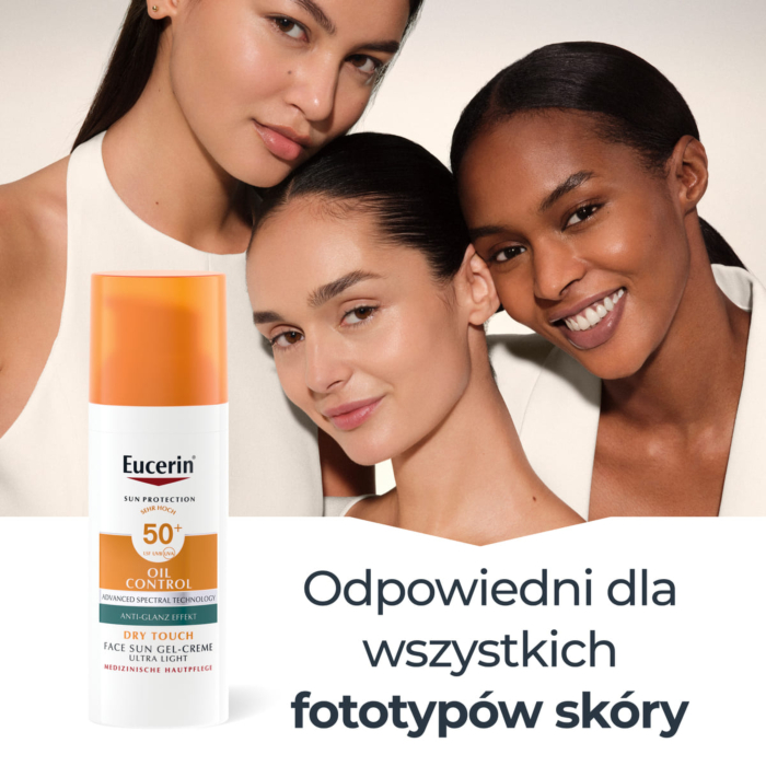 Eucerin Oil Control Dry Touch Żel-krem ochronny ultralekki, SPF 50+