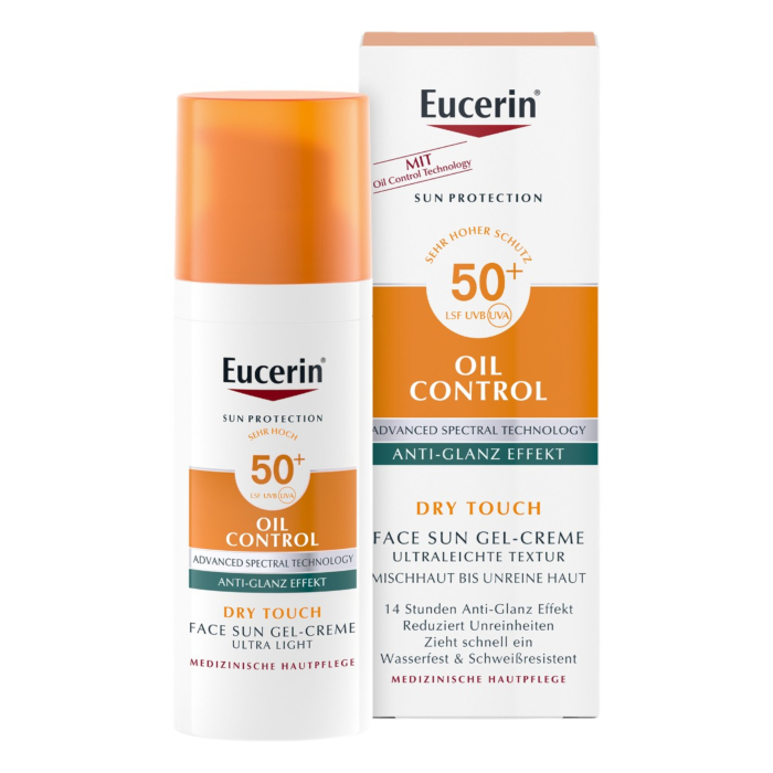 Eucerin Oil Control Dry Touch Żel-krem ochronny ultralekki, SPF 50+