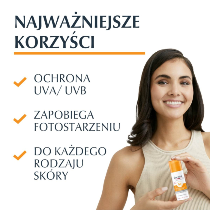 Eucerin Photoaging Control SPF50+ Fluid Ochronny przeciw Fotostarzeniu Się skóry 