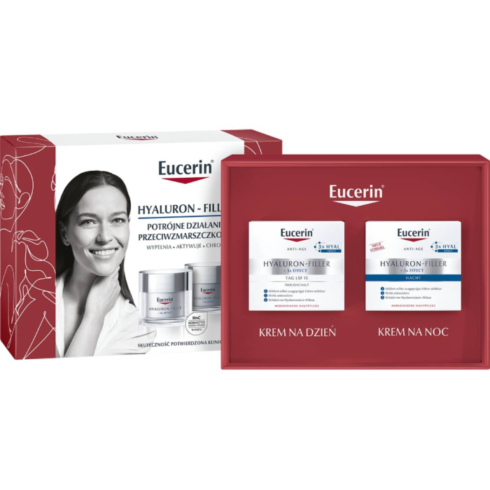 Eucerin Hyaluron Filler zestaw (Krem na dzień SPF 15 + Krem na noc )