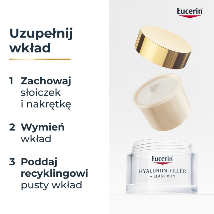Eucerin Hyaluron-Filler + Elasticity Krem na dzień SPF30 Refill, 50 ml