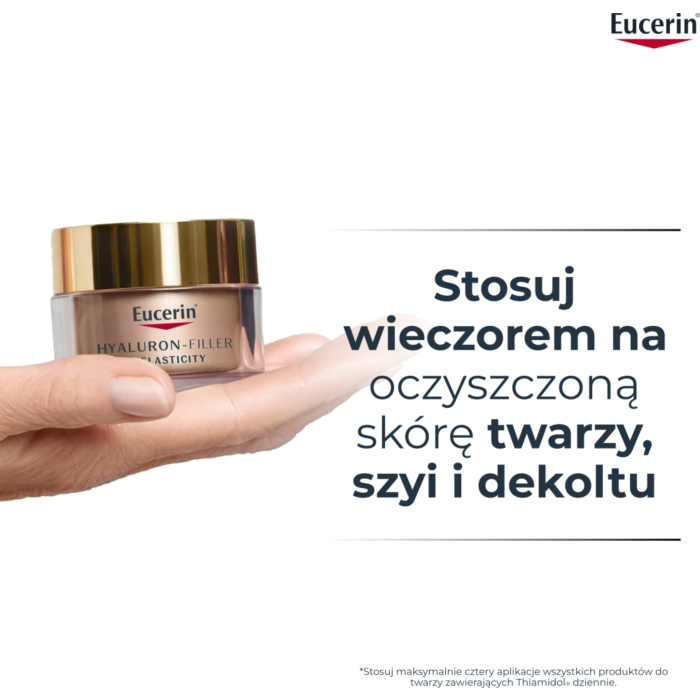 Eucerin Hyaluron-Filler + Elasticity Krem na noc Refill, 50 ml
