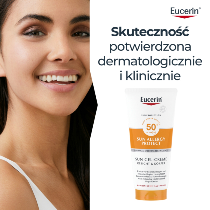 Eucerin Sun Allergy Protect SPF50+ Żel-krem ochronny do twarzy i ciała