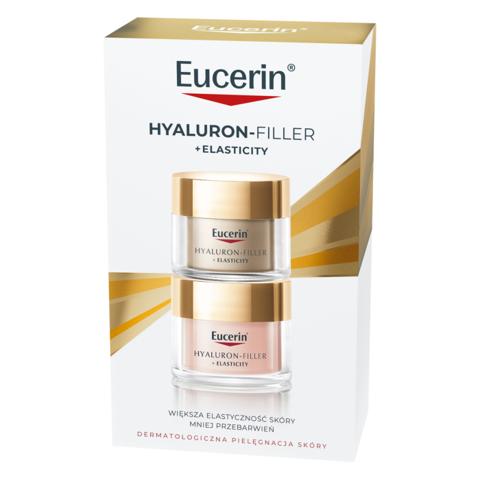 Eucerin Hyaluron-Filler + Elasticity Zestaw pielęgnacyjny: Rose Krem na dzień SPF30 50 ml + Krem na noc 50 ml